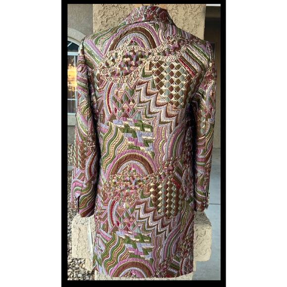 Elcetera Sparkling Multi Metallic Colors Blazer Size 6 NWT - Picture 3 of 6